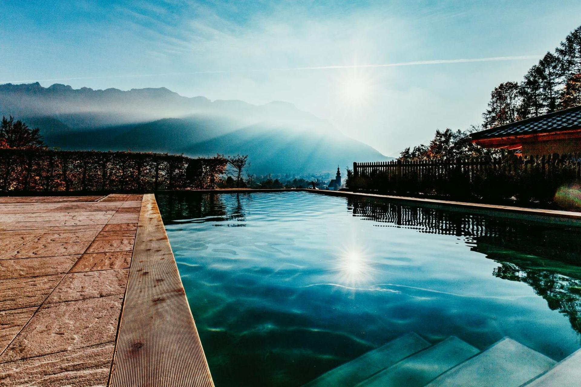 Luxus Ferienhaus Salzburg Chalet Mit Pool, Sauna, Whirlpool, Kamin Großgmain Kültér fotó